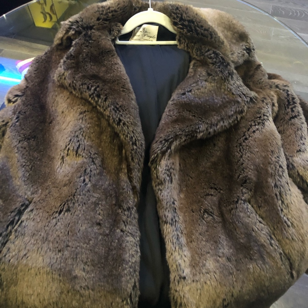Faux fur coat